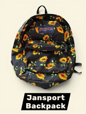 black sunflower jansport backpack SuperBreak Plus Backpack, White, One Size, Daypack Backpacks, White, Daypack Backpacks and zippered utility pockets keep all of your gear organized Jansport limited edition sunflower half